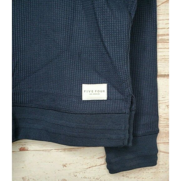 Five Four Los Angeles Blue Embroidered Long Sleeve Pullover – Large Cotton-Poly - Picture 3 of 12